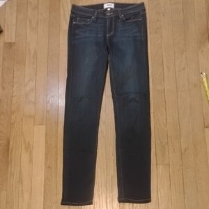 paige jeans 'skyline skinny' pants womens 27 4 long ankle mid rise ln!